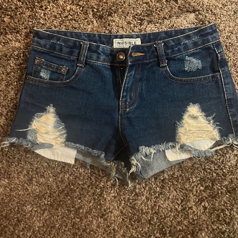 Invisible Jean short shorts
